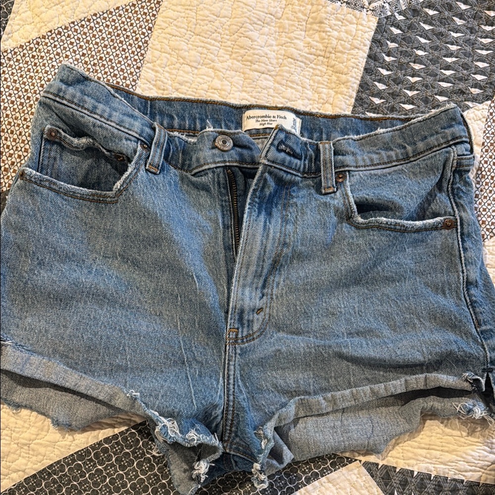 Abercrombie & Fitch Women’s Blue Denim Cutoff Shorts